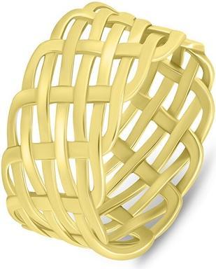 Immagine prodotto Brilio Argento - Anello placcato oro massiccio RI065Y - Circuito: 54 mm (54)