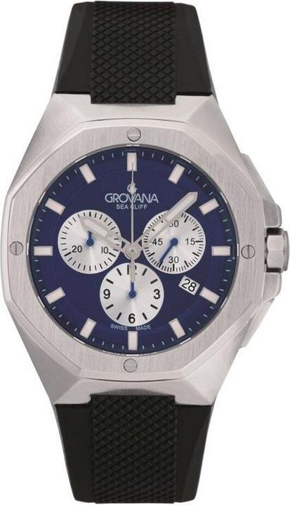 Grovana Sea Cliff Chrono-Kollektion – Montre-Quarz, hergestellt in der Schweiz (Swiss Made)