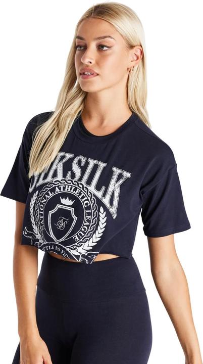 Siksilk Varsity TShirt kurz geschnitten