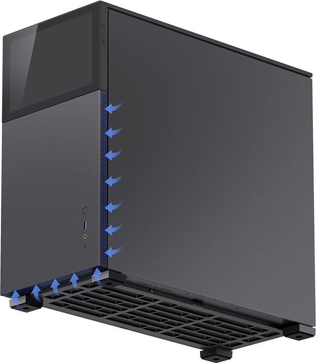 Productafbeelding Jonsbo D41 Scherm ATX behuizing, gehard glas - zwart (ATX, mATX, Mini-ITX, DTX)