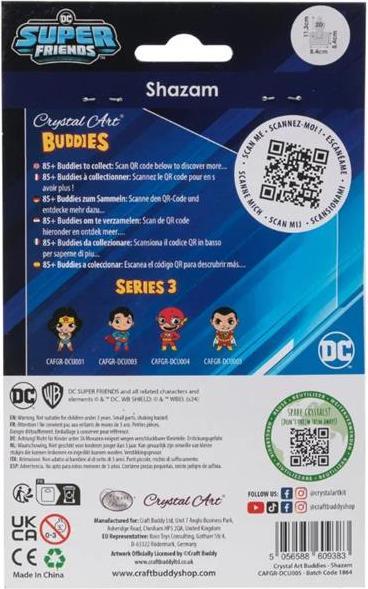 Actual product image Craft Buddy Shazam, Crystal Art Buddy approx. 11x8cm