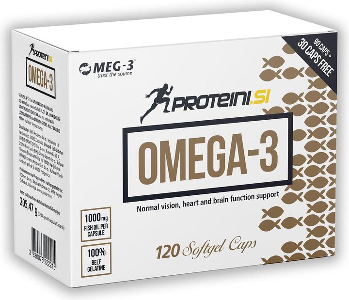 Proteini.ch Omega 3 (120 Stück, Kapseln, 205 g)