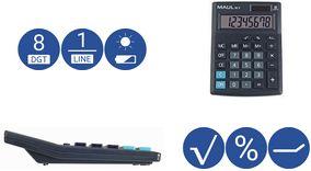 Actual product image Maul Calculator MC8 Black (Solar cells)
