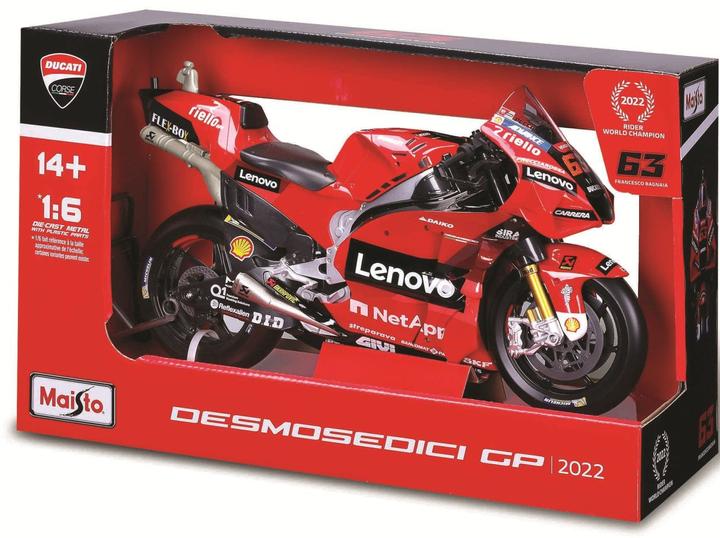 Actual product image Maisto Ducati Desmosedici Moto GP Bagnaia