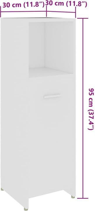 Actual product image VidaXL Henny (30 x 30 x 95 cm)