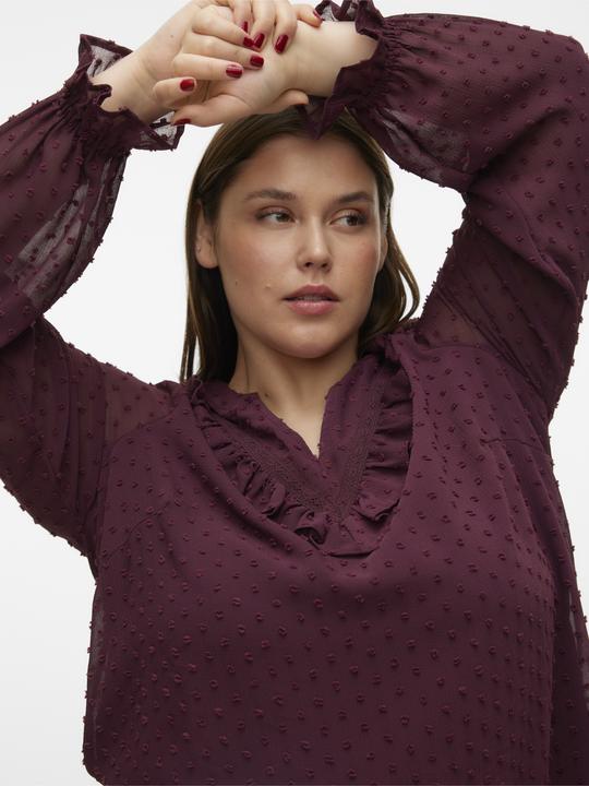 Immagine prodotto Vero Moda Vestibilità regolare Scollo a V Curve Polsini elasticizzati Taglio voluminoso delle maniche Top Top (42)