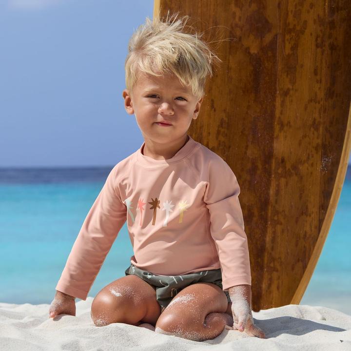 Actual product image Lässig Baby-Bademode Bade-Shirt LSF Long Sleeve Rashguard - Palms (98)