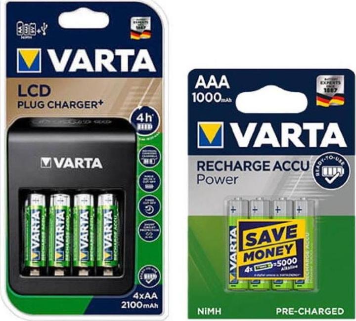 Actual product image Varta Recharge Accu Power (4 pcs., AAA, 1000 mAh)