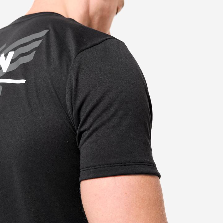 Produktbild Domyos Men's Slim-Fit Breathable Cross Training T-Shirt - Black (L)
