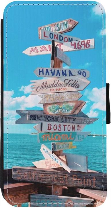 Produktbild PhoneLook Hülle Wallet schwarz Cool Cities Directions (Apple iPhone 12 Pro Max)