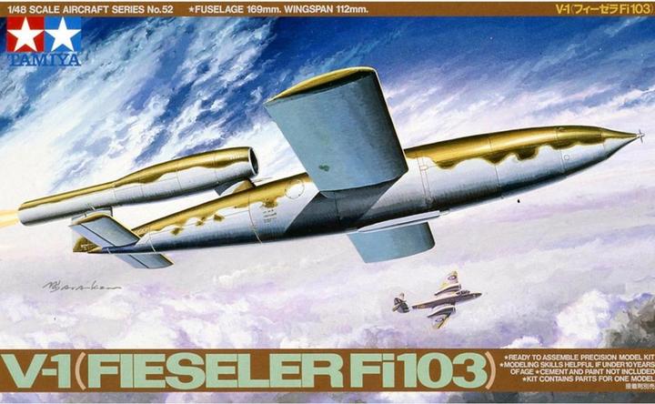 Actual product image Tamiya 1:48 WWII Dt. V-1 Fiseler Fi103