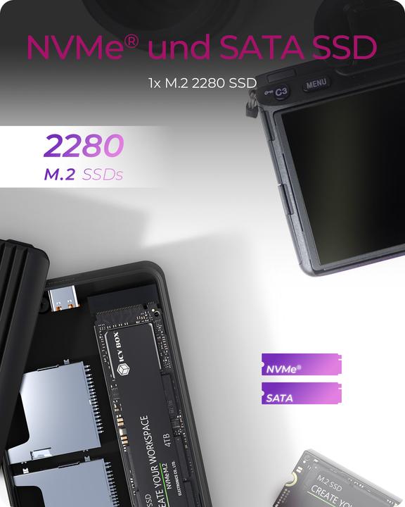 Actual product image Icy Box IB-CR602M-C31 (M.2)