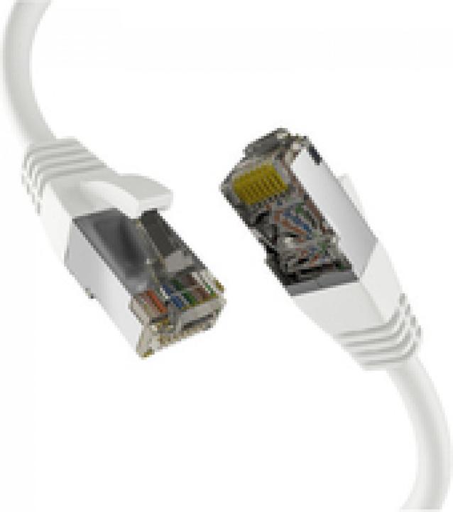 M-Cab CAT8.1 WHITE 15M PATCH CORD (S/FTP, CAT8.1, 15 m)