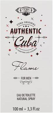 Actual product image Cuba Authentic Flame (Eau de toilette, 100 ml)