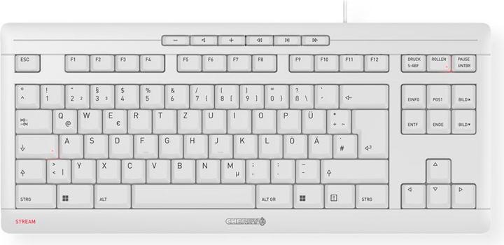 Produktbild CHERRY TAS STREAM KEYBOARD TKL Corded DE-Layout grau (DE, Kabelgebunden)