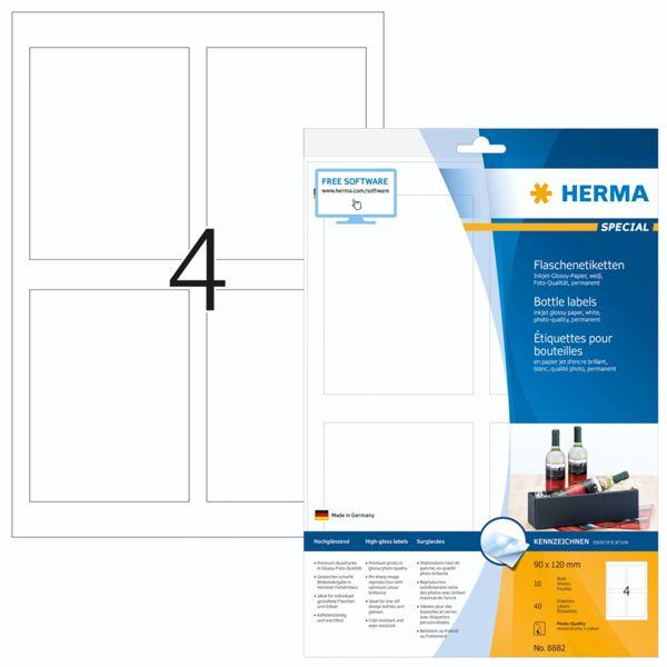 Produktbild HERMA Flaschenetiketten A4