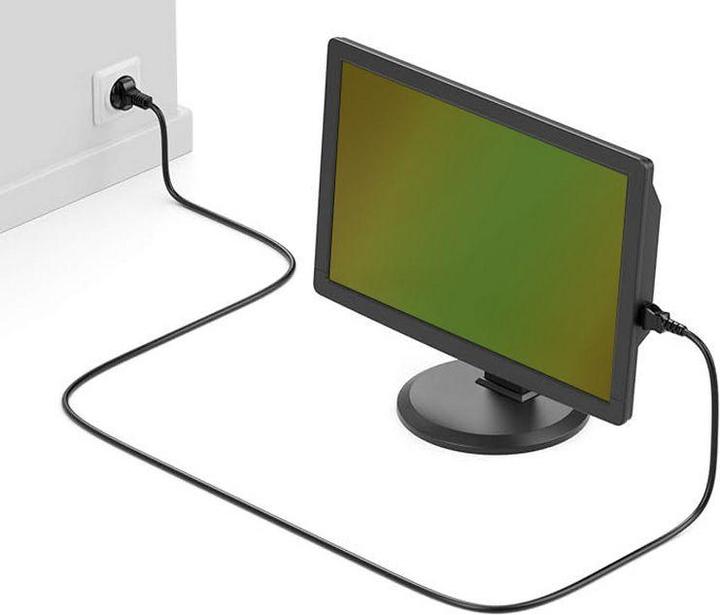 Produktbild equip Netzkabel Anschl. C18 -> Schukon. 180°gew. sw (3 m)