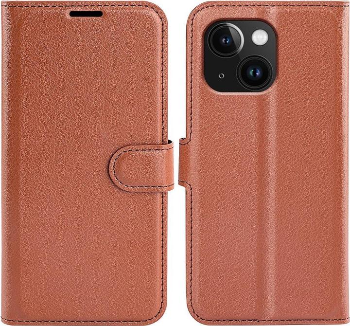 Actual product image Cover-Discount iPhone 15 Plus - Leather Case Cover brown (Apple iPhone 15 Plus)