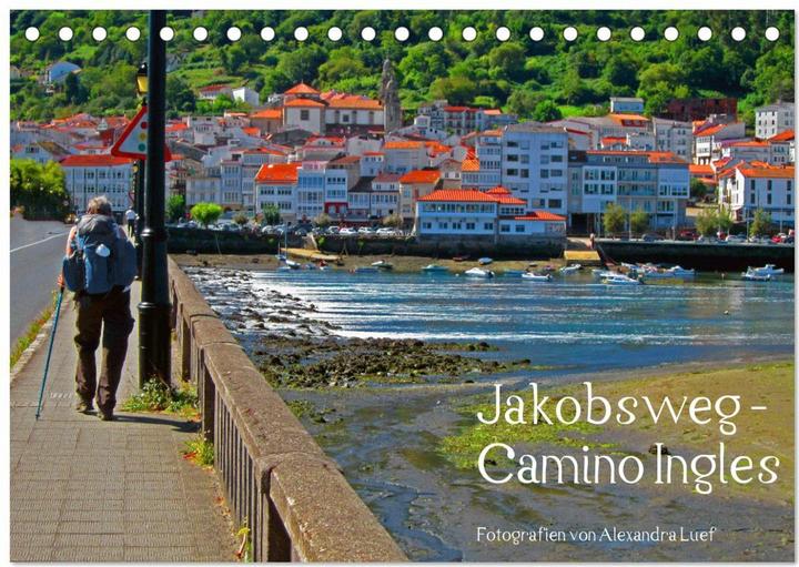 Actual product image Jakobsweg - Camino Ingles (Tischkalender 2025 DIN A5 quer), Monatskalender (A5, German)