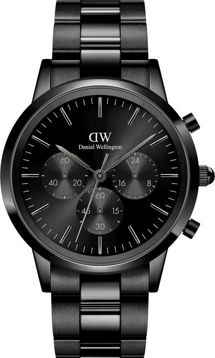 Image du produit Daniel Wellington Iconic Chronograph Link Noir Sunray (Chronographe, 42 mm)