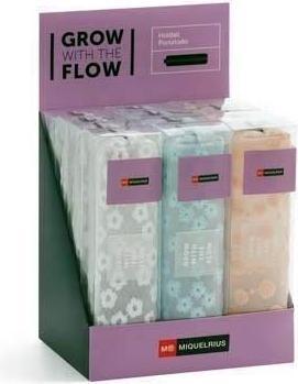 Produktbild Miquelrius DISPLAY Schlamperetui BLUMEN GESTICKT assortiert