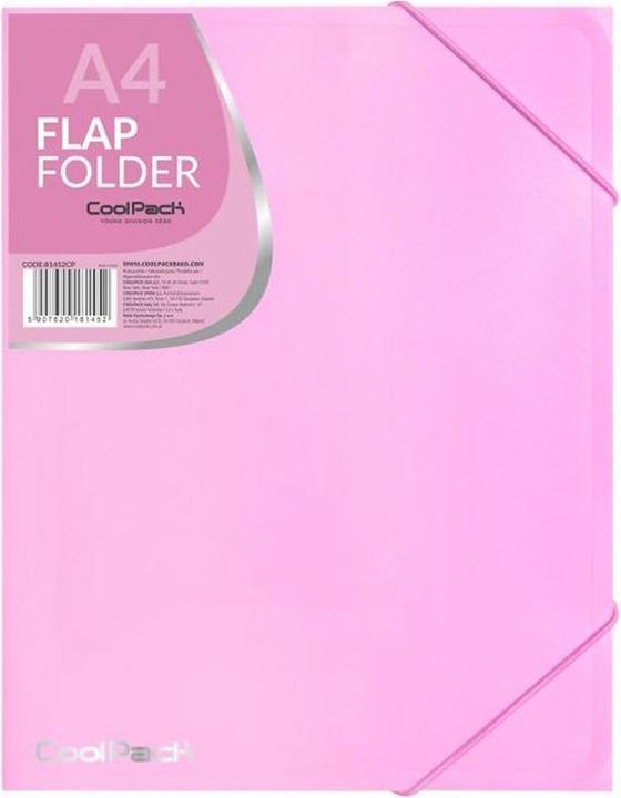 Coolpack flap folder PP, A4, pastel pink (A4, 1 x)