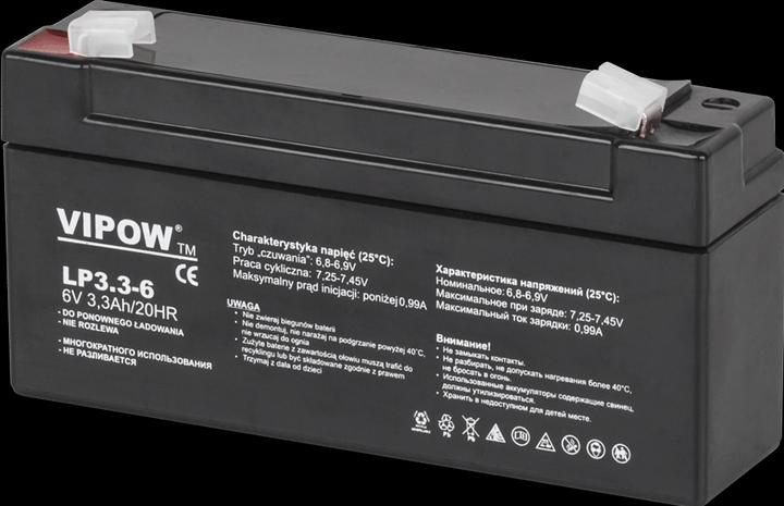 Image du produit Vipow Batterie à plomb acide 6V 3.3Ah (1 pcs, Spécifique à l'appareil, 3300 mAh)