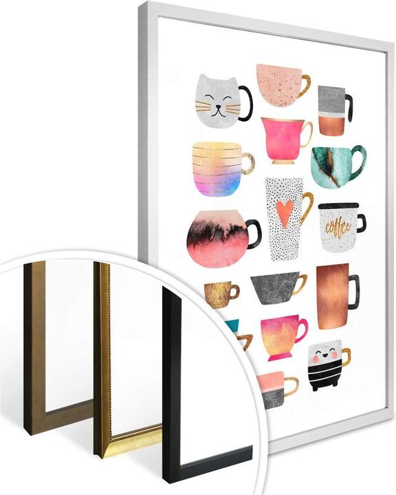 Produktbild Trenddeko Kaffeetassen: Buntes Allerlei (120 x 150 cm)