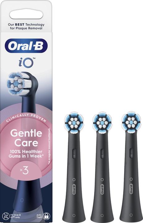 Image du produit Oral-B Oral B - iO Series Gentle Care Replacement Brush Heads - Black - 3 count (3 x)
