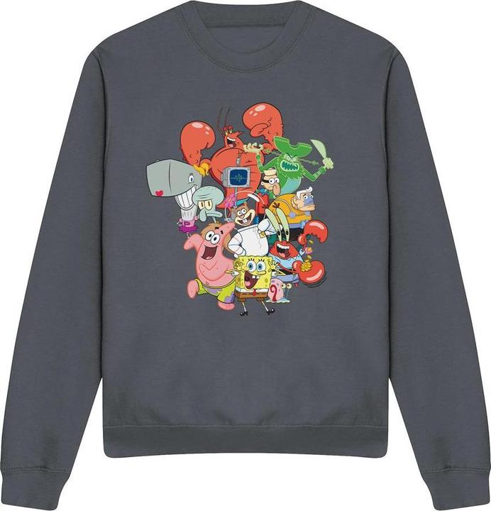 Immagine prodotto Spongebob Squarepants The Whole Gang Felpa Adulto Unisex (M)