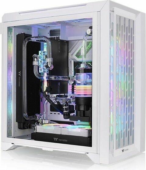 Actual product image Thermaltake Tt CTE C700 TG ARGB Snow E-ATX wh CA-1X7-00F6WN-01 (mATX, Mini-ITX, ATX, E-ATX)