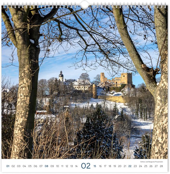 Produktbild Kalender Burgen und Schlsser Sachsen 2026 (30 x 30 cm, Deutsch)