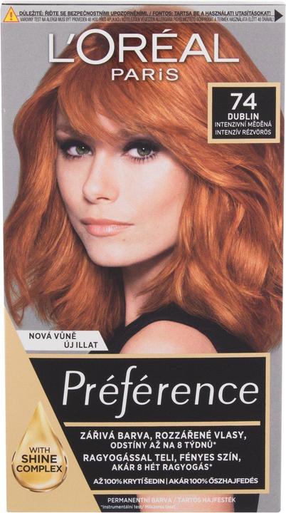 Actual product image L'Oréal Paris Preference Feria Hair Color Moterims 60ml (74 Dublin)