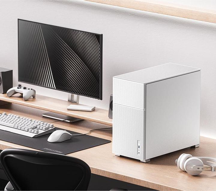 Actual product image Jonsbo D41 MESH White (mATX, DTX, Mini-ITX, ATX)