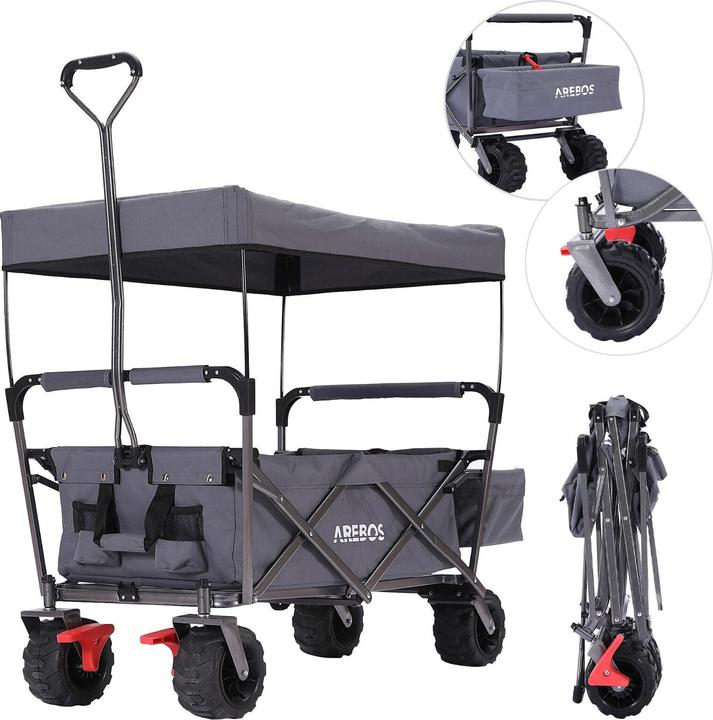 Arebos Chariot à bras