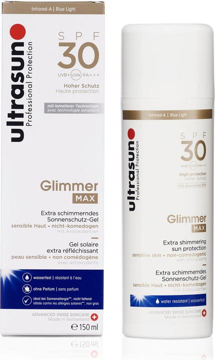 Ultrasun Glimmer MAX (Sonnengel, SPF 30, 150 ml, 230 g)