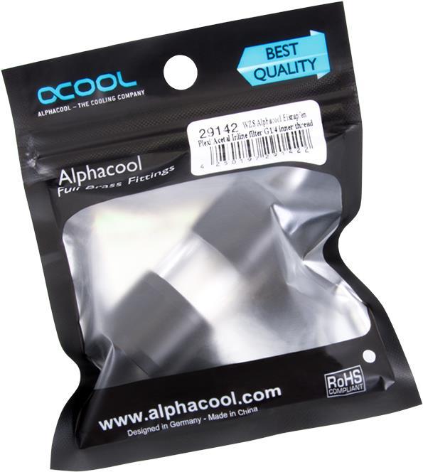 Produktbild Alphacool Eiszapfen Acryl/Acetal Inline Filter G1/4 IG