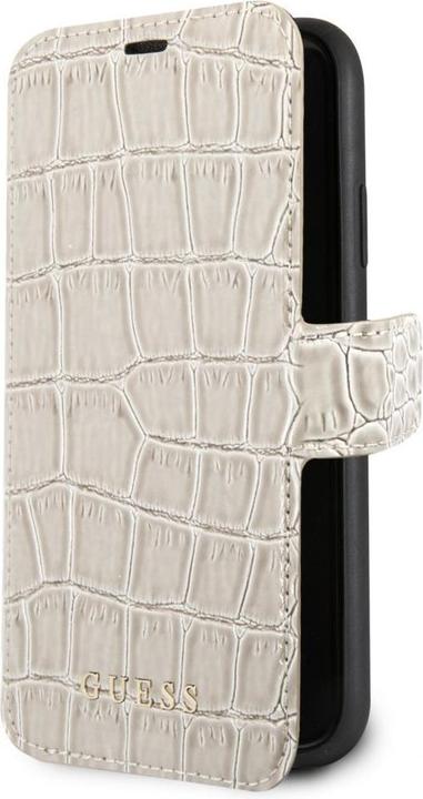 Actual product image Guess iPhone XR PU Leather Crocodile Print Booktype With Stand (Apple iPhone XR)