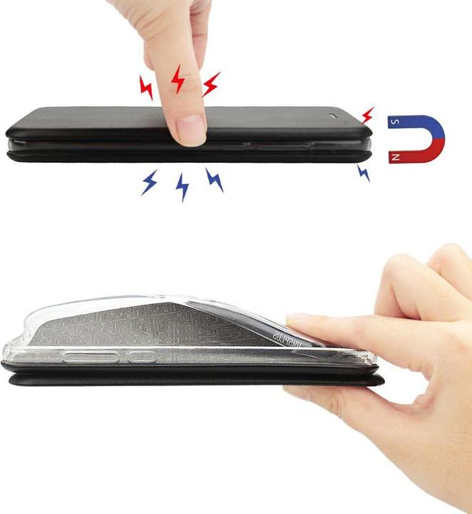 Produktbild König Design Xiaomi Mi 10T Pro Handyhülle Schutztasche 360 Grad Cover Case Wallet Schwarz Neu (Xiaomi Mi 10T Pro)