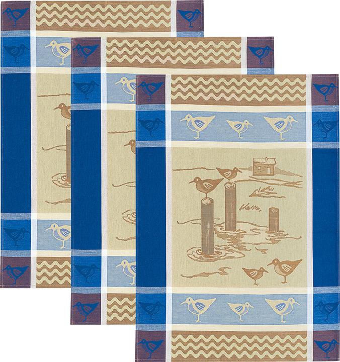 Kracht Lot de 3 torchons (50 x 70 cm)