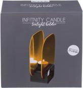Produktbild Ootb Schwarzer Glas-Teelichthalter, Infinity candle