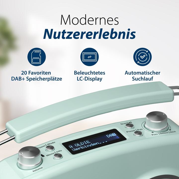 Image du produit Blaupunkt Radio nostalgique avec DAB+ | LIDO VDR 10 (DAB+ DAB, Bluetooth)