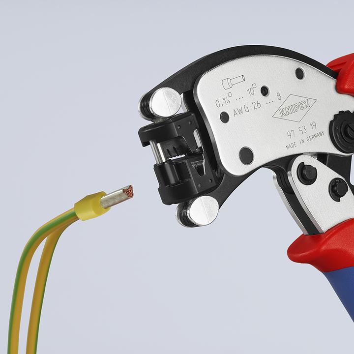 Produktbild Knipex Selbsteinst. Crimpzange f.Aderendhülsen (200 mm)