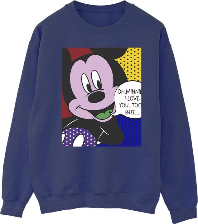Disney Mickey Mouse Oh Minnie Pop Art Sweatshirt (M)