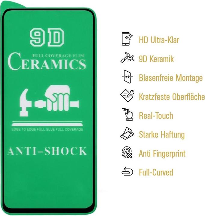 Actual product image Protectorking 3x Ceramic-Glass Full Cover HD Klar (3 Piece, Mi 10 Lite)
