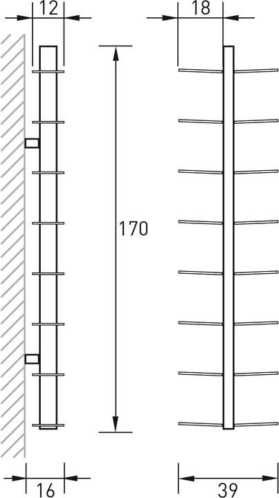 Image du produit Radius Design Arbre à livres (39 x 16 x 170 cm)