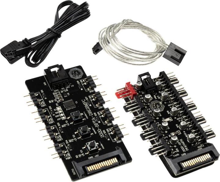 Productafbeelding Bitspower Notos RGB PWM ventilator, 120mm - wit, 5-delig (120 mm, 5 x)