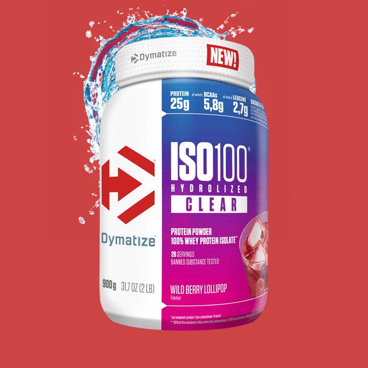 Actual product image Dymatize ISO100 Clear Whey (Red berries, 1 pcs., 900 g)