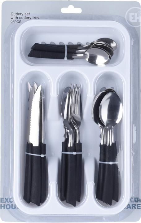 Produktbild Champ Besteckset 25tlg. mit Besteckeinsatz (25 Stück, Besteck Set)