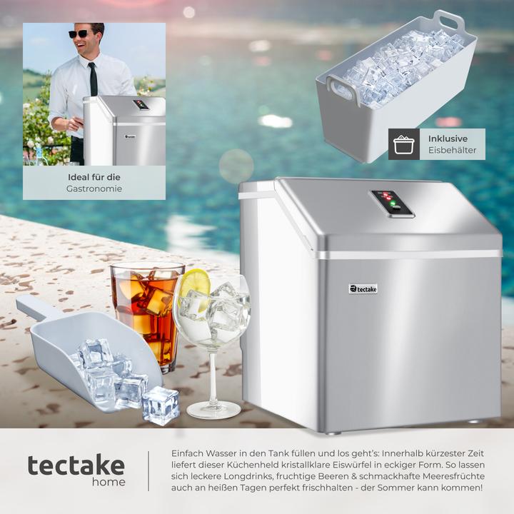 Produktbild tectake Eiswürfelmaschine (CH-Stecker)